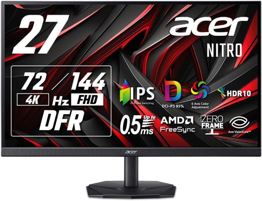 Acer NITRO KG272KL1bmiipx 特徴と良い点や人によっては気になる点について！
