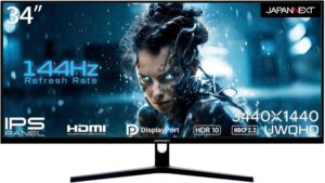 JAPANNEXT JN-IPS34144UWQHDR 特徴と良い点や人によっては気になる点について!