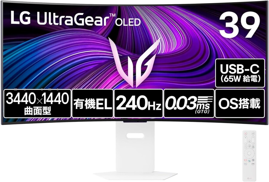 LG UltraGear OLED 39GX90SA-W 特徴と良い点や人によっては気になる点について！