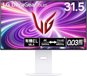 LG UltraGear 32GS95UV-W 特徴と良い点や人によっては気になる点について!