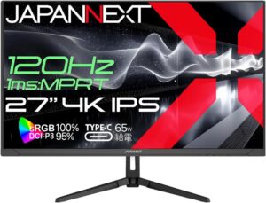 JAPANNEXT JN-i27G120U-C6 特徴と良い点や人によっては気になる点について!