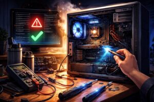 PCの電源をON→数秒後に電源が落ちると言う不具合を解消できた話