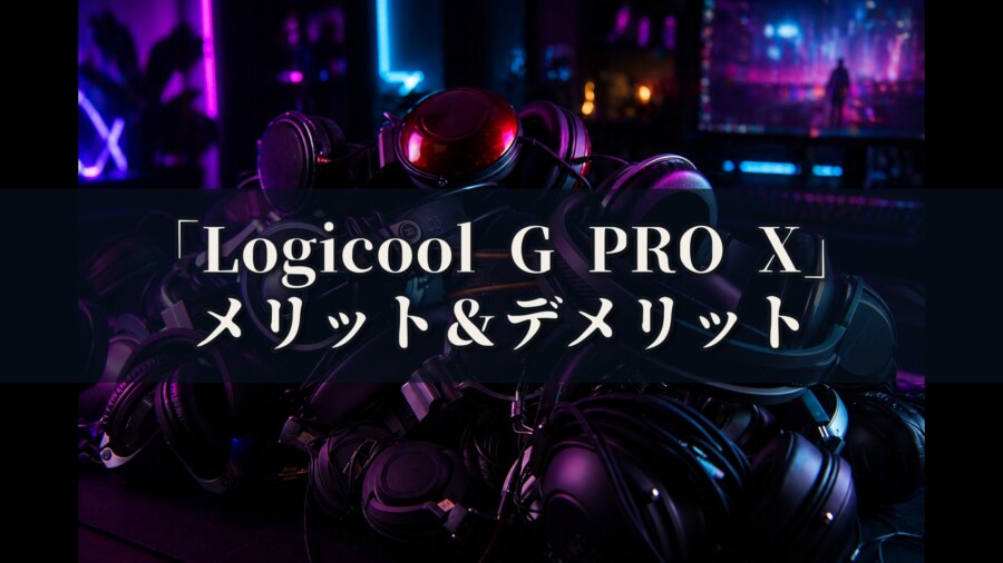 Logicool G PRO X G-PHS-003 メリットとデメリット、どんな人におすすめなのか？